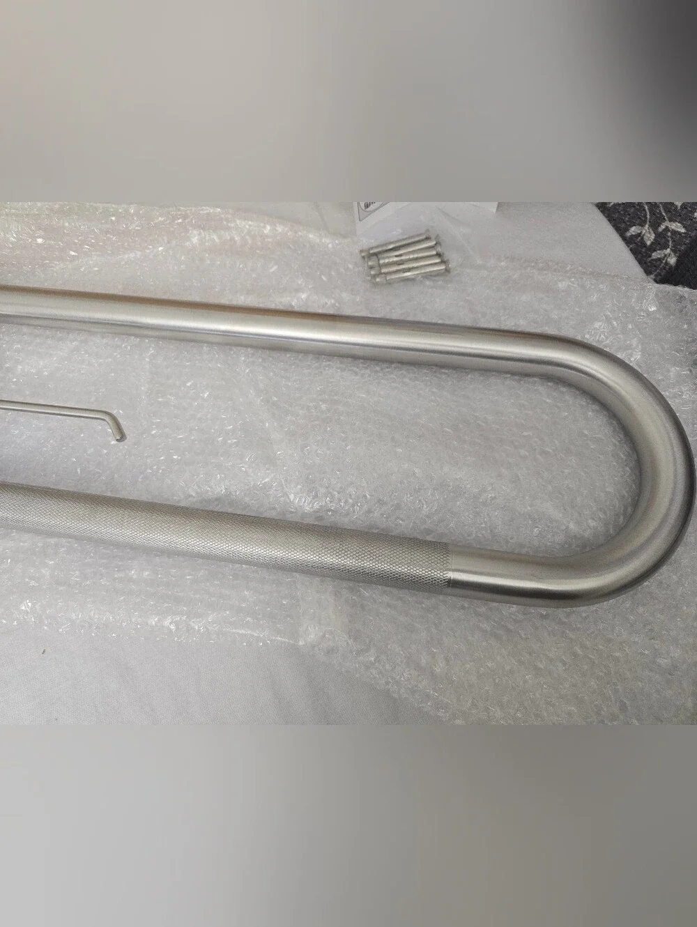 Toilet Grab Bar 32 Inch Brushed Nickel Anti-Slip Support Rail With Paper Holder
